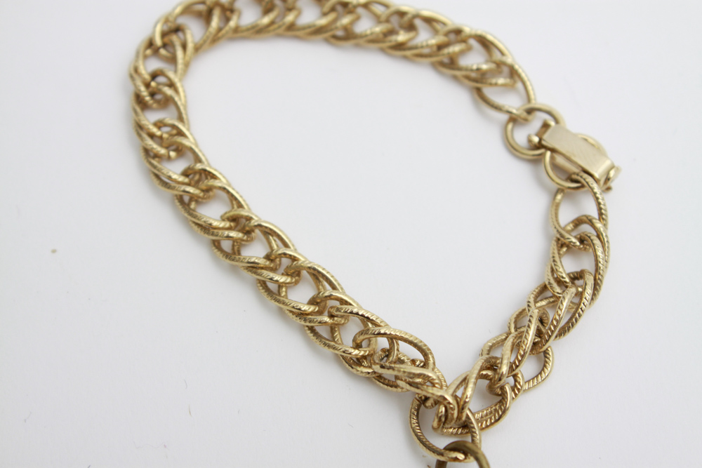 Collection of Gold Toned Bracelets