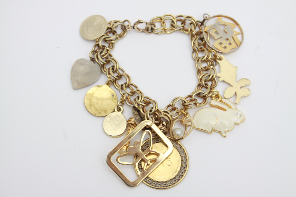 Collection of Gold Toned Bracelets