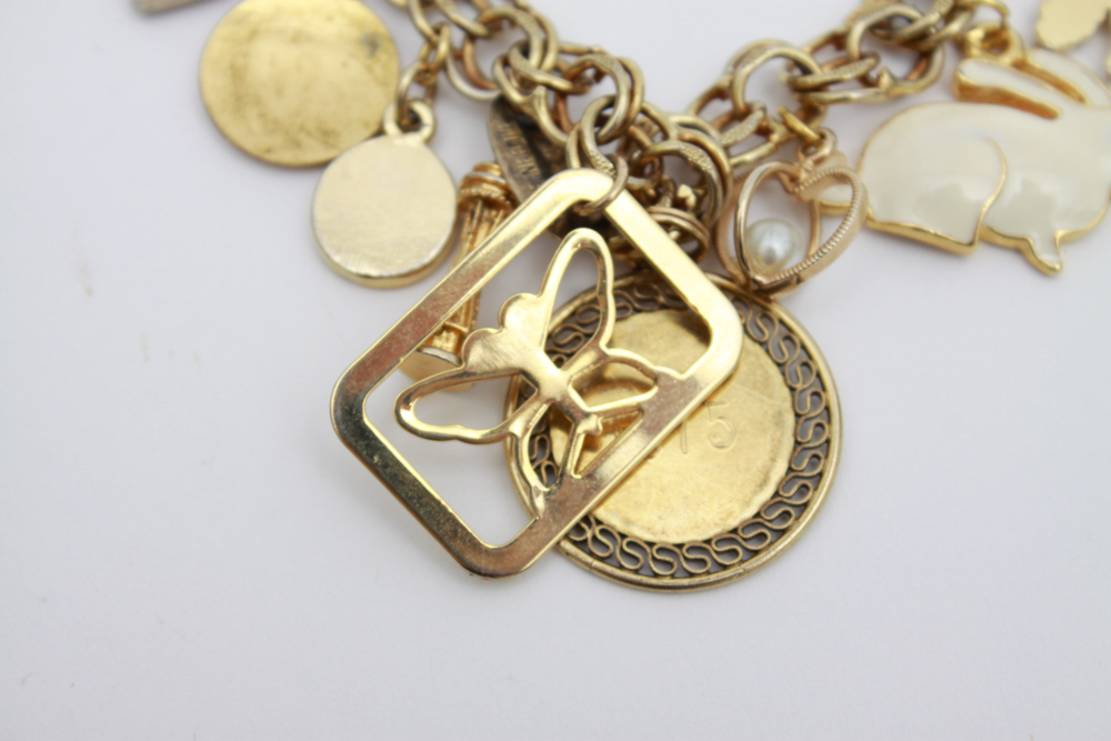 Collection of Gold Toned Bracelets