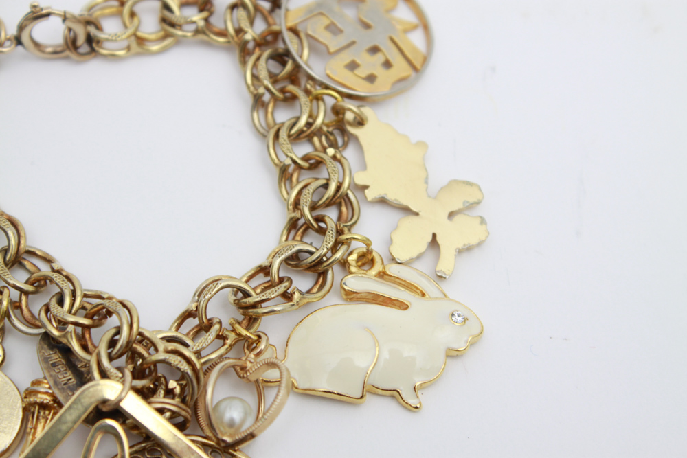 Collection of Gold Toned Bracelets