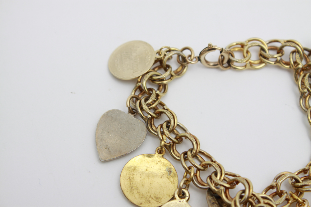 Collection of Gold Toned Bracelets