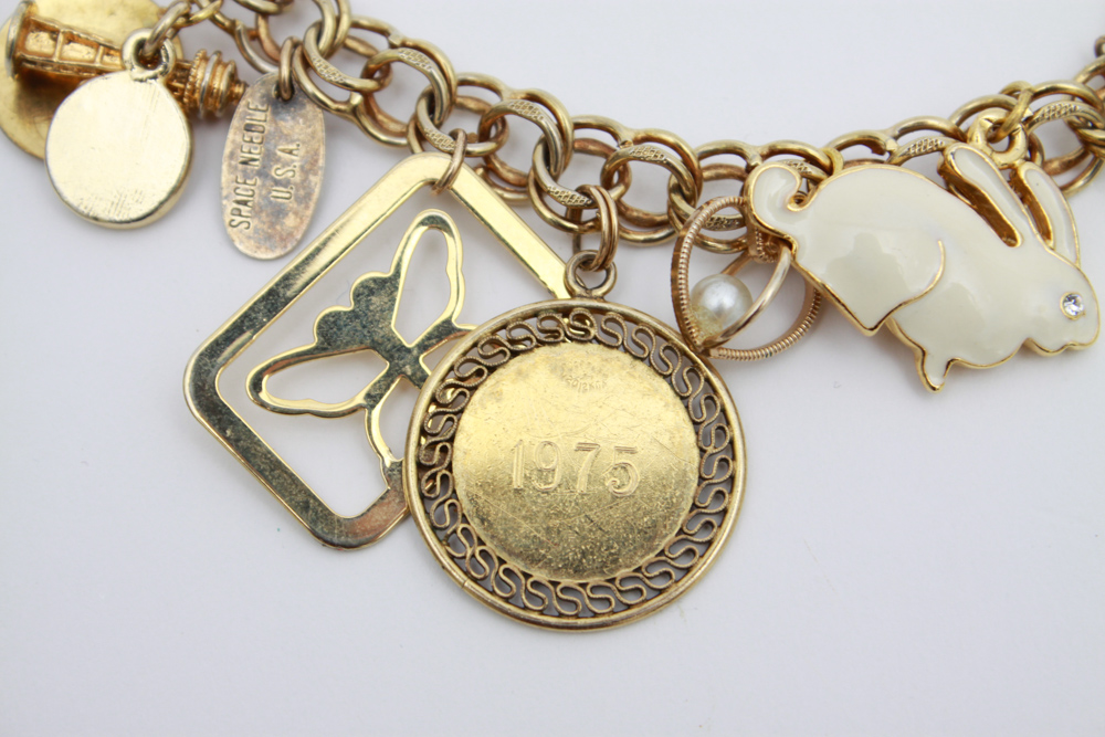 Collection of Gold Toned Bracelets