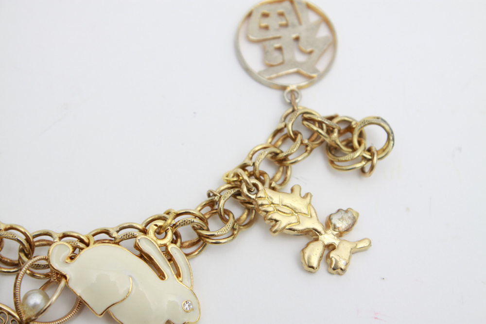 Collection of Gold Toned Bracelets