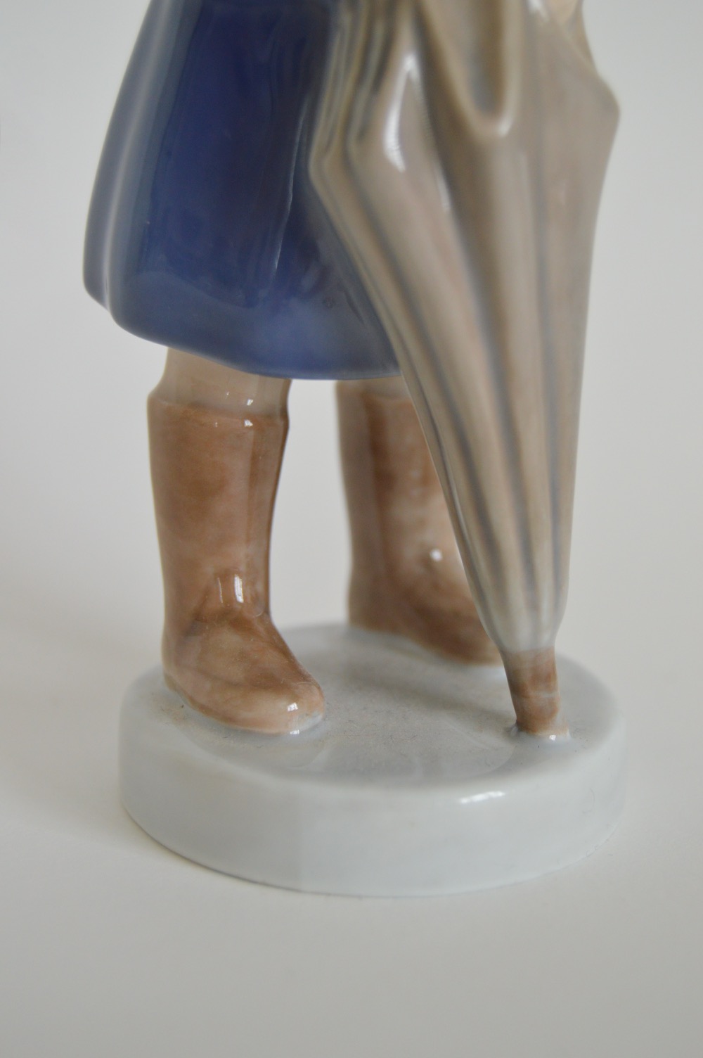 Royal Copenhagen Denmark "April, Boy With Umbrella" Figurine