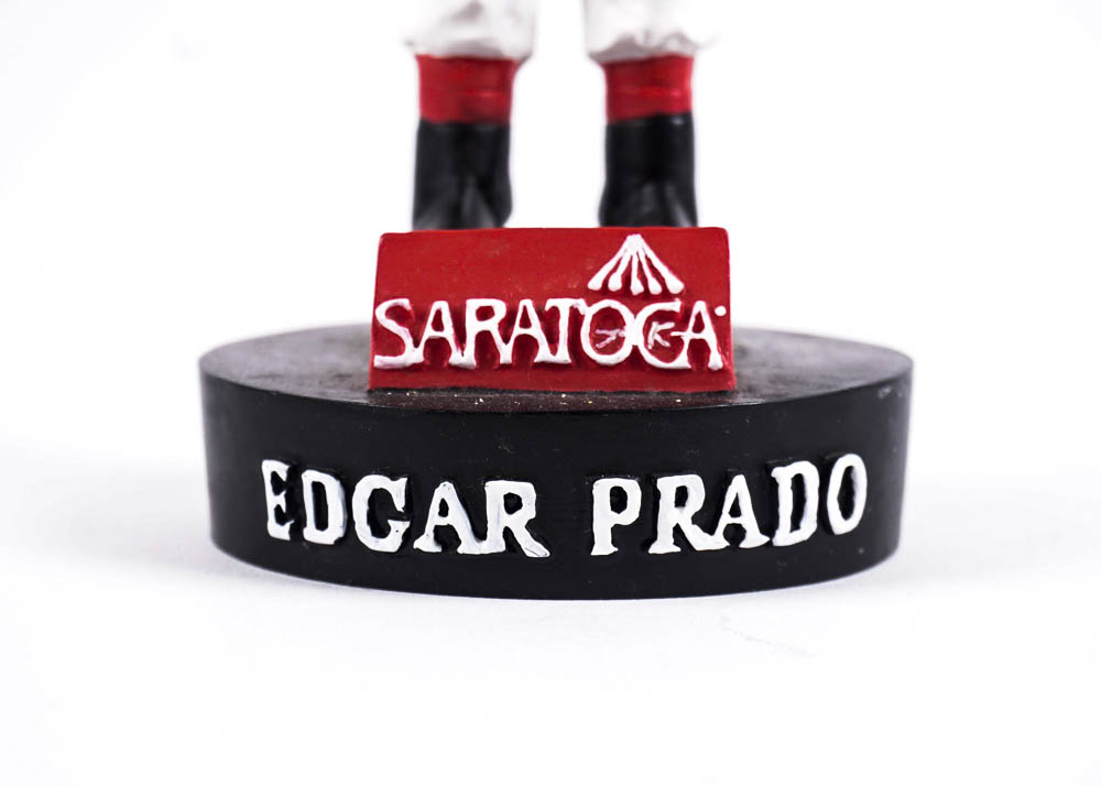 Autographed Edgar Prado Saratoga Bobblehead
