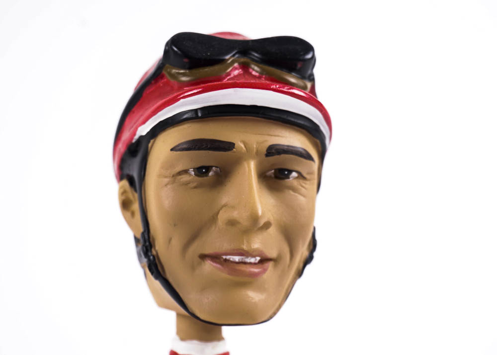 Autographed Edgar Prado Saratoga Bobblehead
