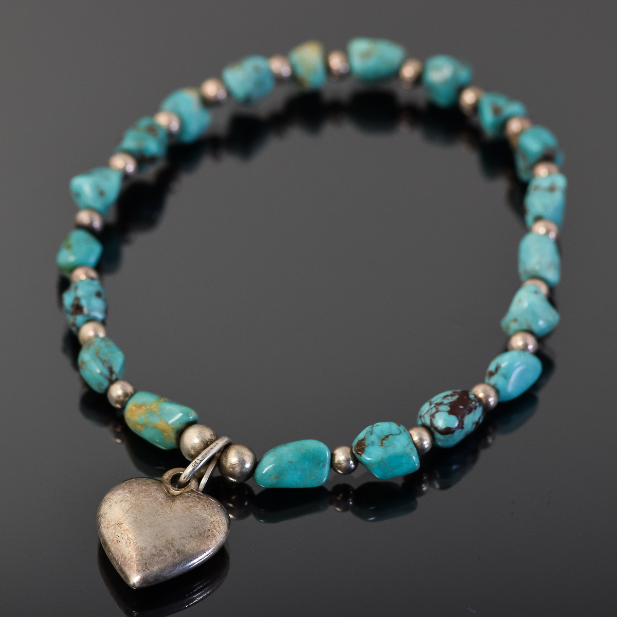 Sterling Silver and Turquoise Bracelet