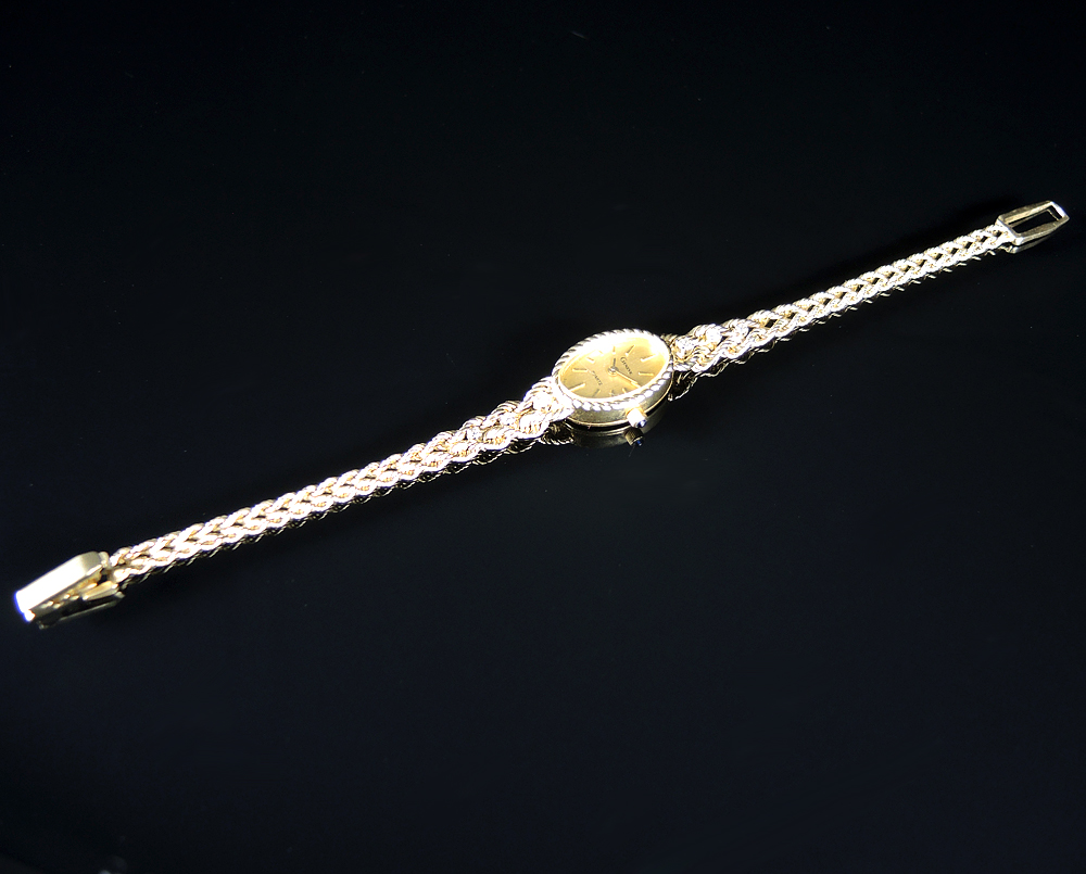 14K Gold Geneve Women's Diamond Watch