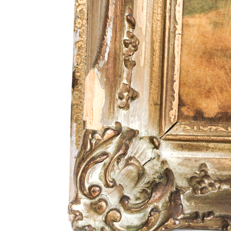 Paul Emile Lecomte Reproduction Print "The Flower Vendors"