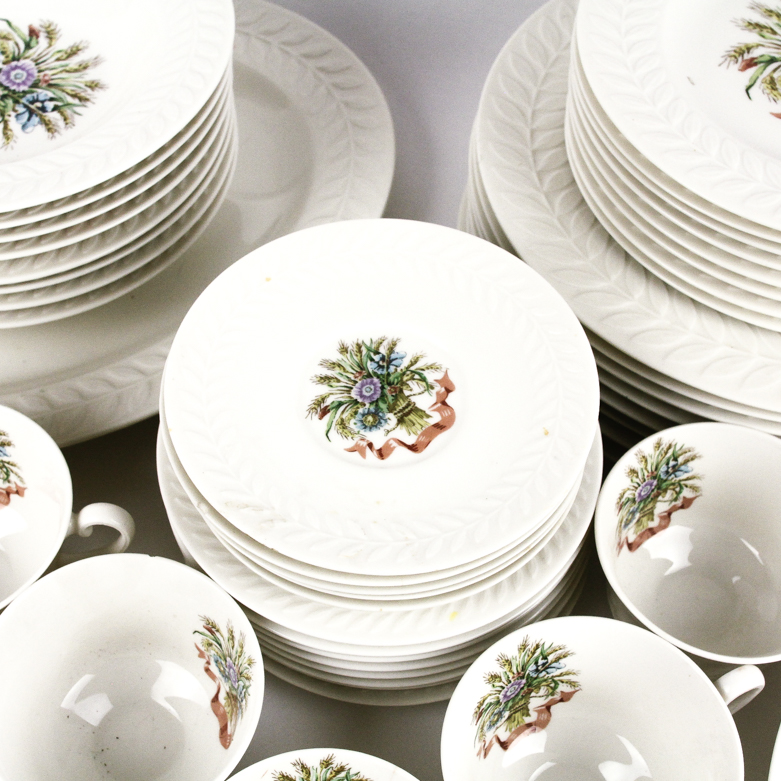 Theodore Haviland China Set in "Mount Vernon" Pattern