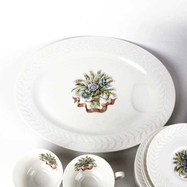 Theodore Haviland China Set in "Mount Vernon" Pattern