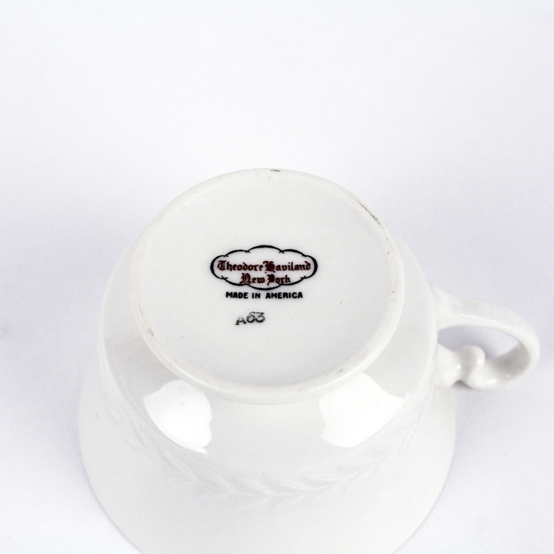 Theodore Haviland China Set in "Mount Vernon" Pattern