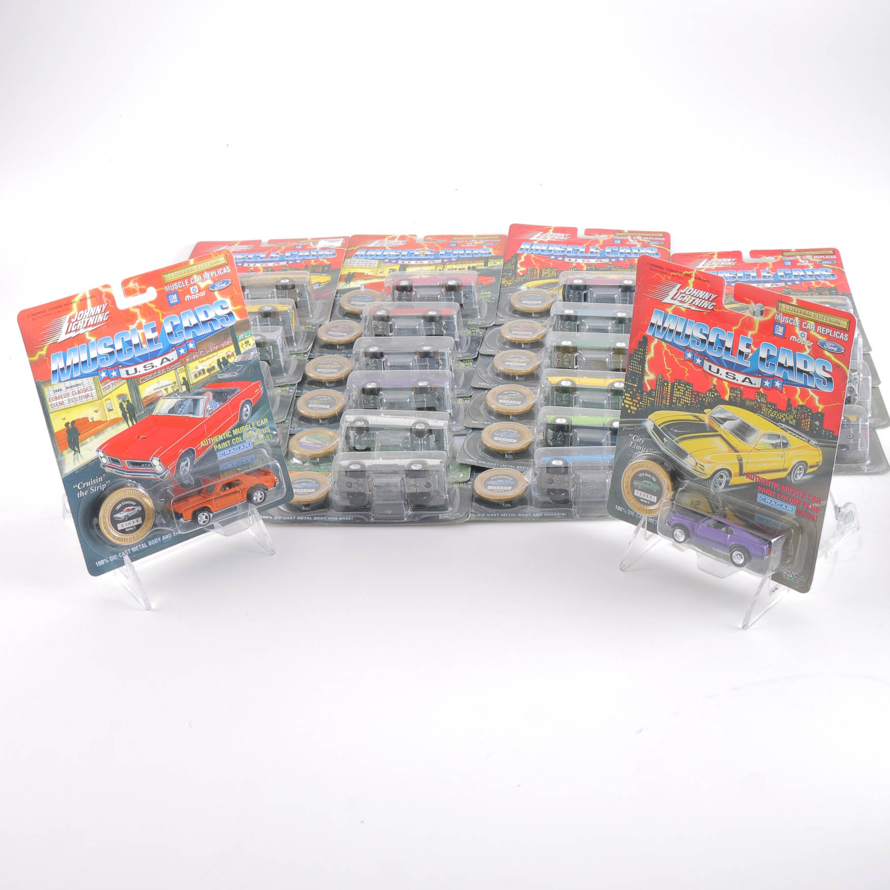 Collection of Johnny Lightning 1:64 Scale Die-Cast Cars
