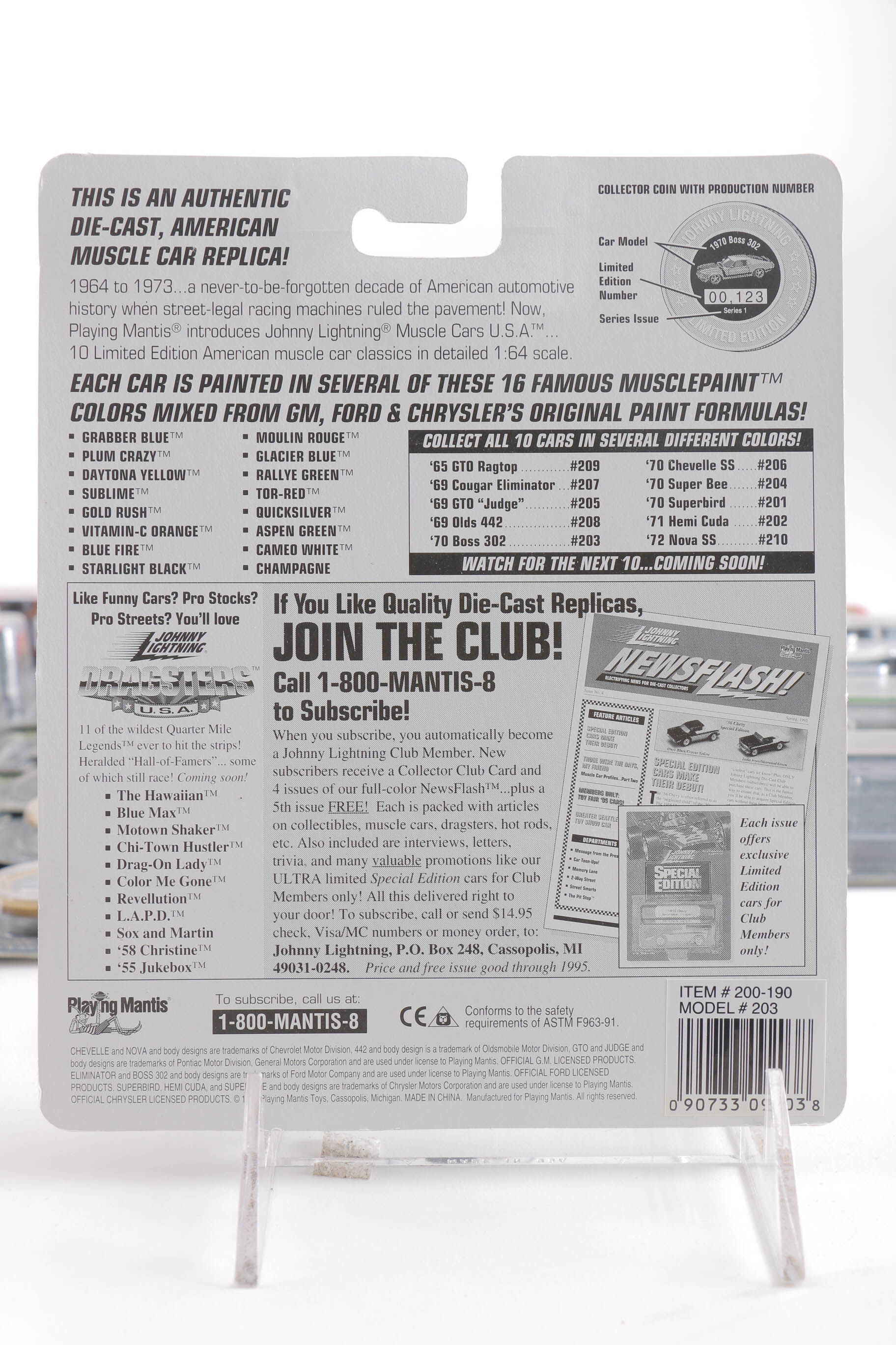 Collection of Johnny Lightning 1:64 Scale Die-Cast Cars