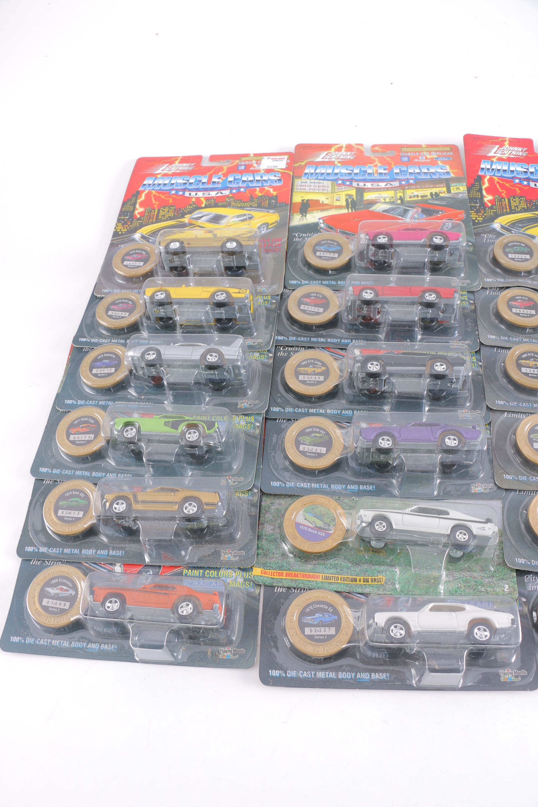 Collection of Johnny Lightning 1:64 Scale Die-Cast Cars