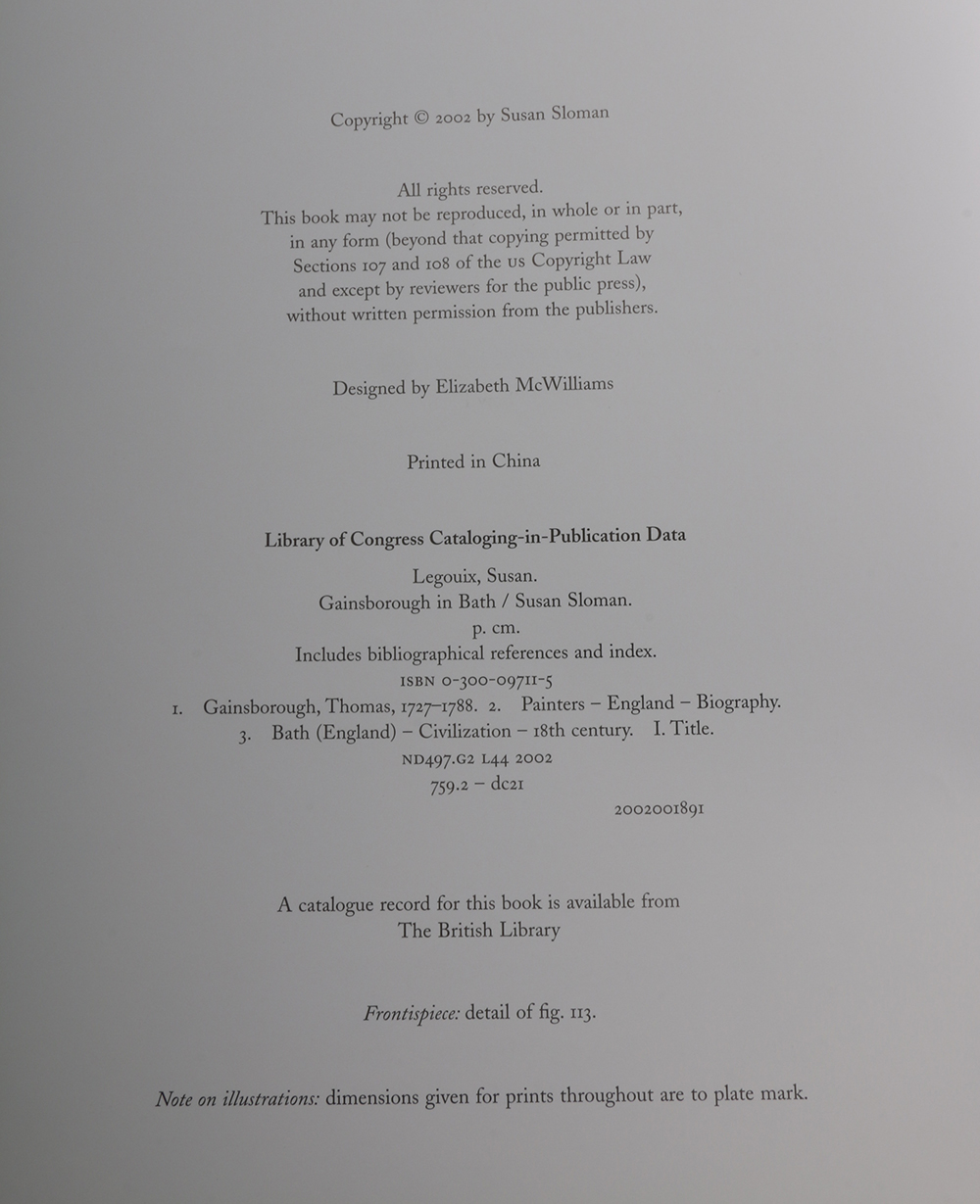 Books on the Art of Gainsborough