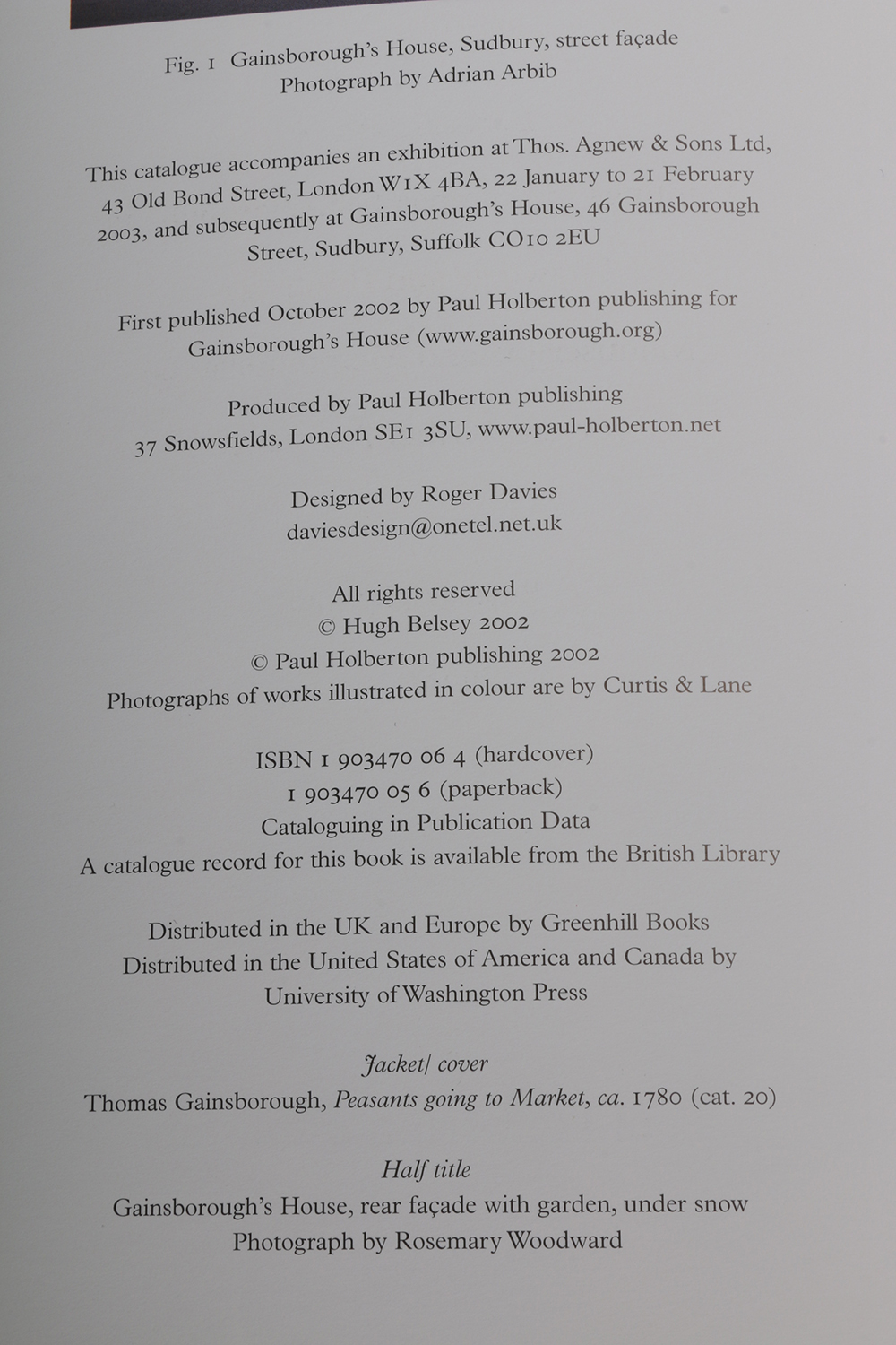 Books on the Art of Gainsborough