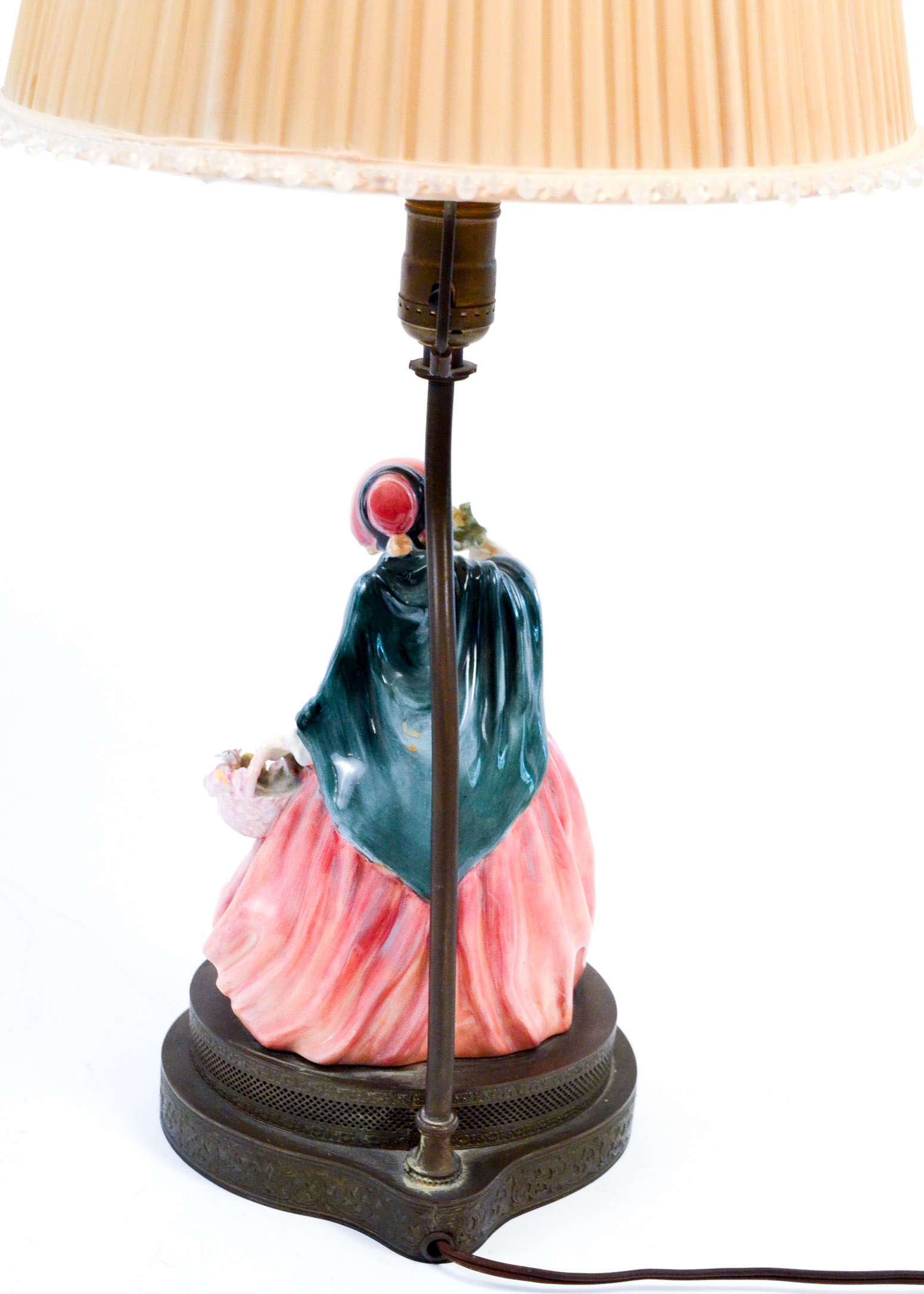 Vintage Ceramic Boudoir Style Figurine Lamp