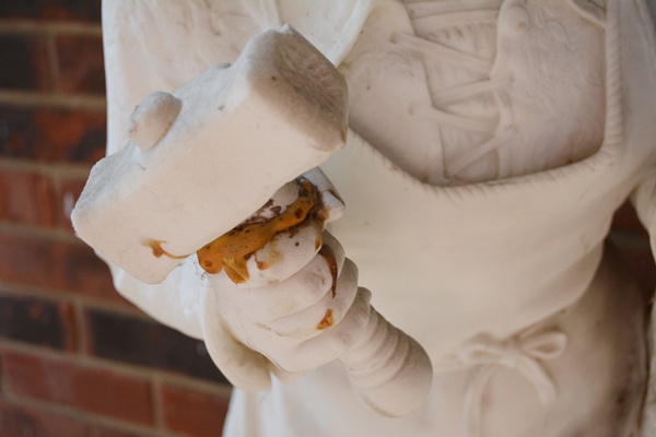 Marble Carved Statue of Young Michelangelo After Emilio Zocchi