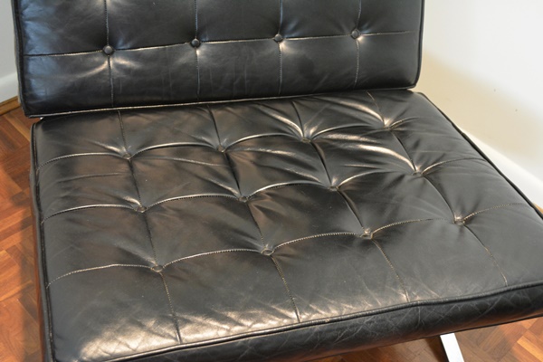 Modern Lounge Chair After Mies van der Rohe's Barcelona Chair