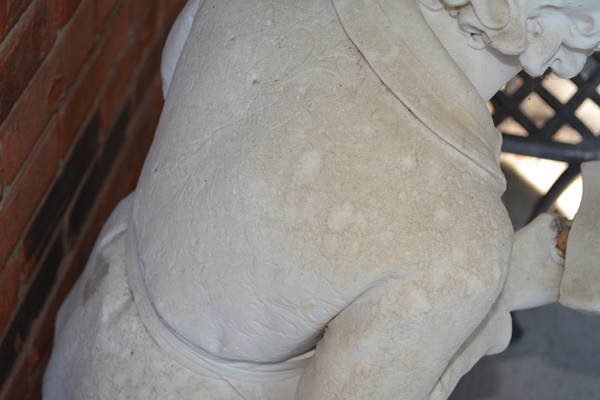 Marble Carved Statue of Young Michelangelo After Emilio Zocchi