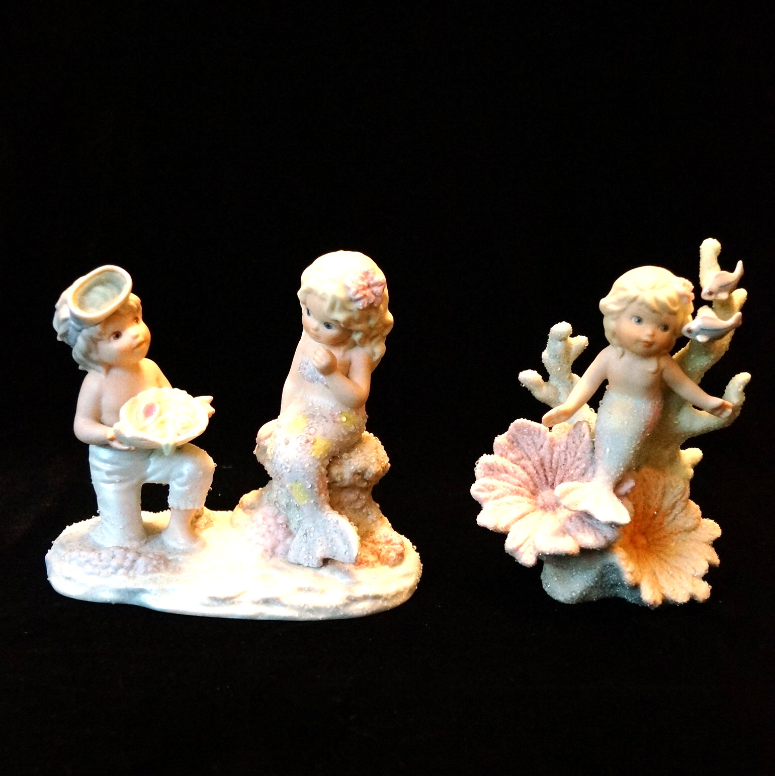 Set of Enesco Japanese Coral Kingdom Figurines