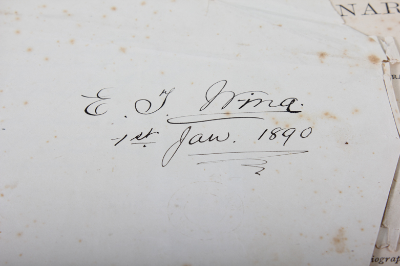 An Antique 1884 Edition of Webster's Dictionary