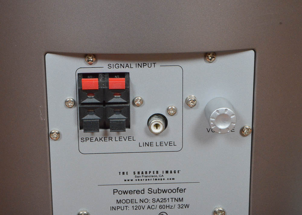 Sharper Image 4-Disc Entertainment Tower With Subwoofer