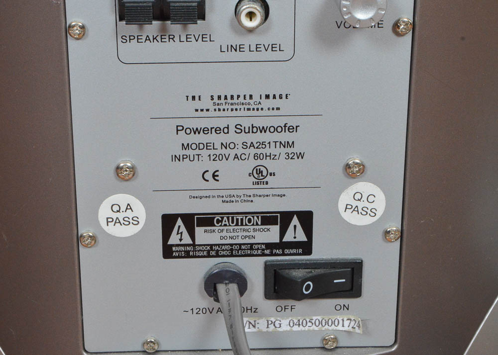 Sharper Image 4-Disc Entertainment Tower With Subwoofer