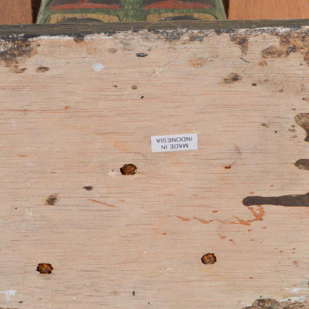 Indonesian Carved Wood Totem Pole