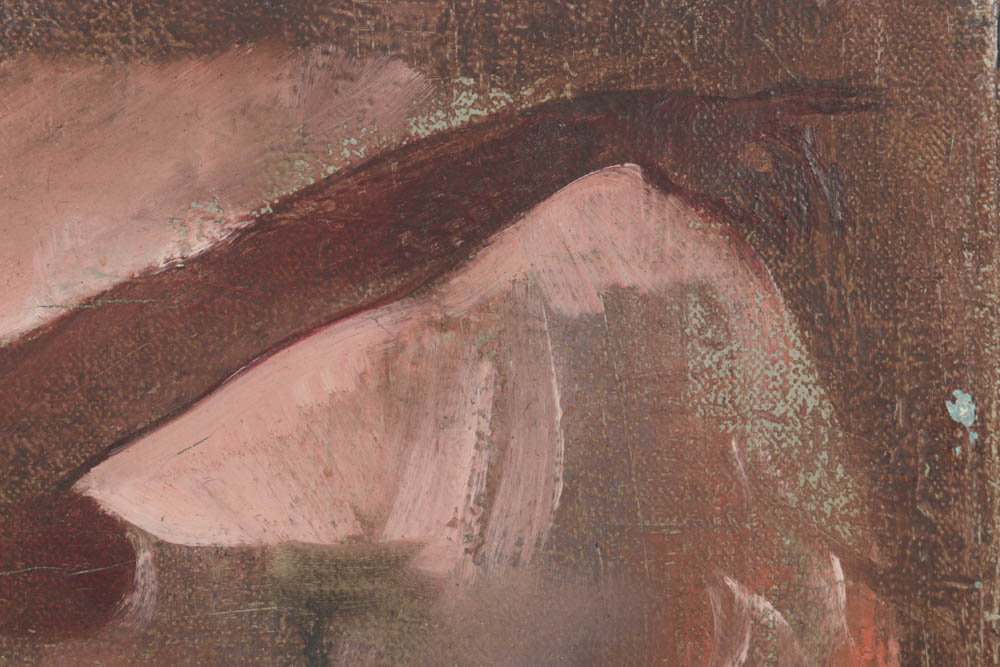 Robert Moyer Oil on Canvas Painting of A Ballerina Dancer