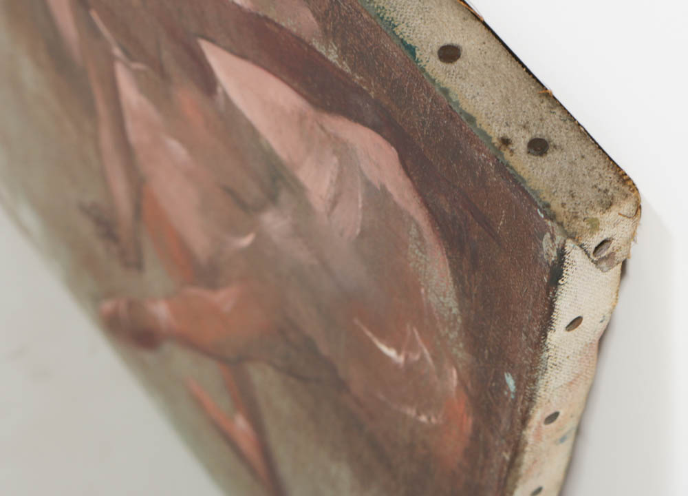 Robert Moyer Oil on Canvas Painting of A Ballerina Dancer