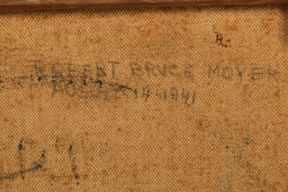 Robert Moyer Oil on Canvas Painting of A Ballerina Dancer