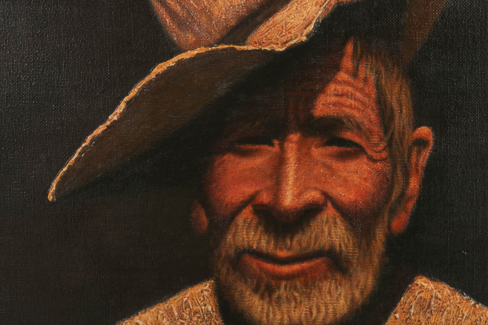 Jorge Leguízamo Signed Oil on Canvas Portrait