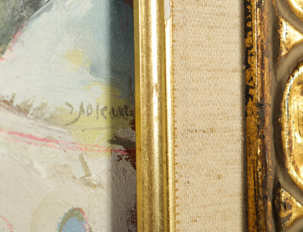 Oil on Board Painting of the Western Wall in Jerusalem