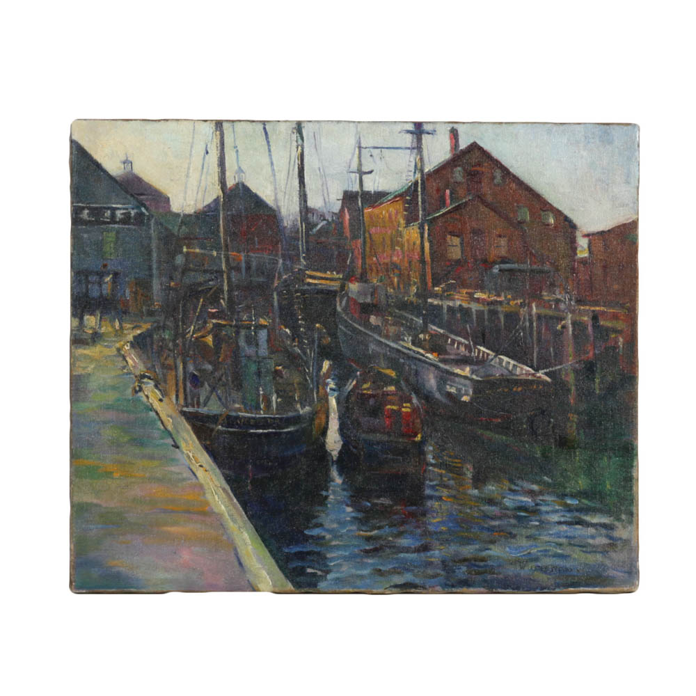 William L. Stevens Signed Oil on Canvas Painting