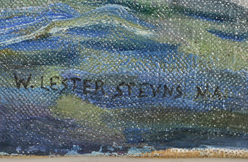 William L. Stevens Signed Oil on Canvas Painting