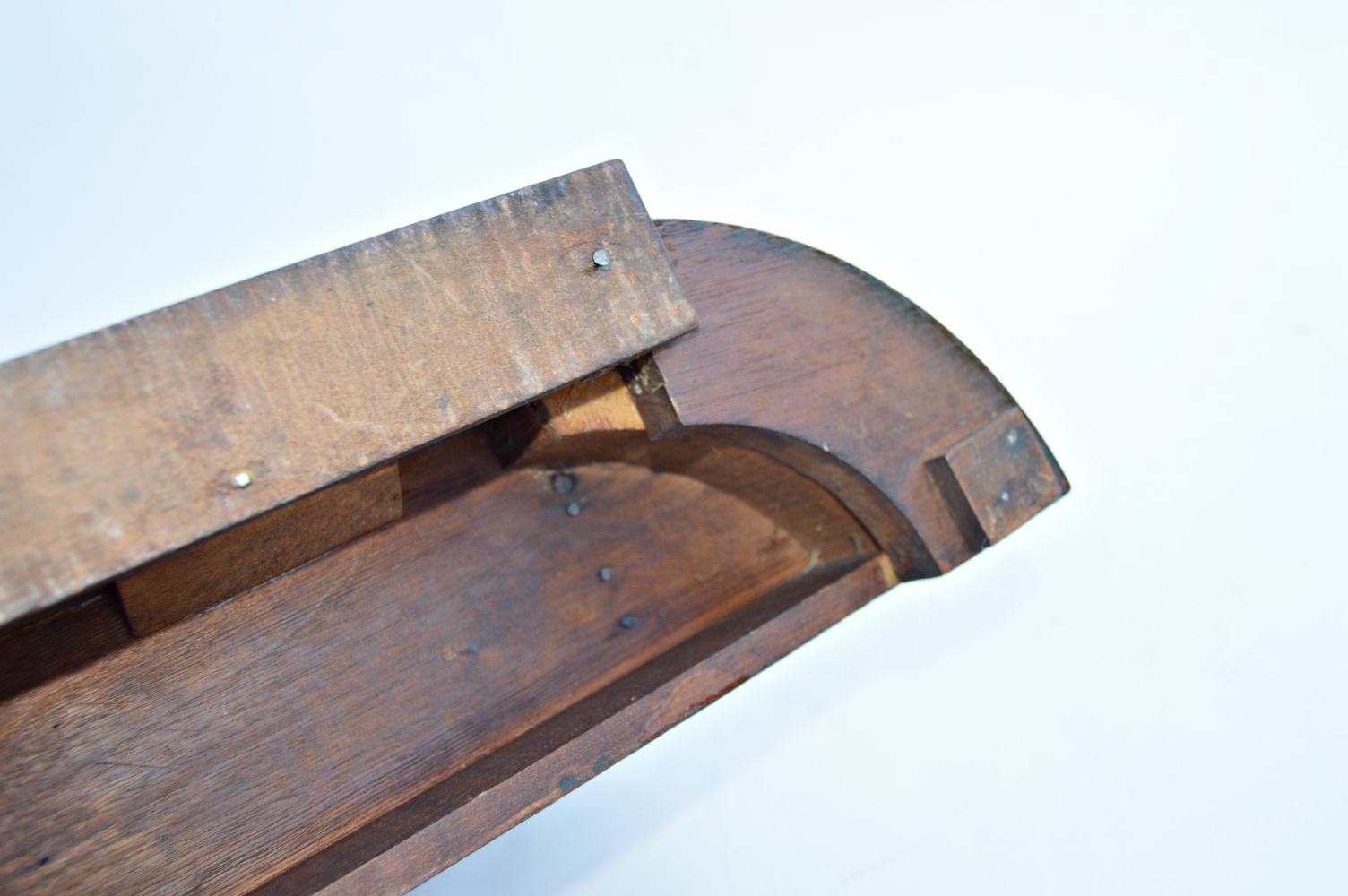 Mid 19th C Victorian Gothic Style Walnut Ansonia Mantle Clock