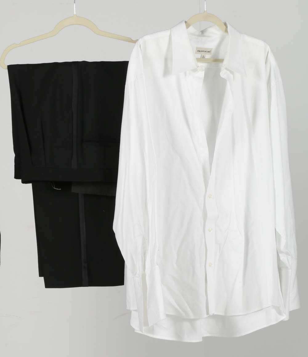JoS. A. Bank Black Tux and a White Cotton Shirt