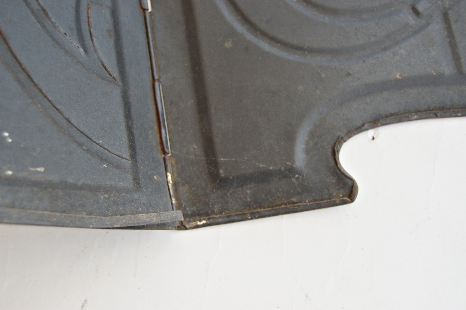 Art Nouveau Painted Tin Fire Screen