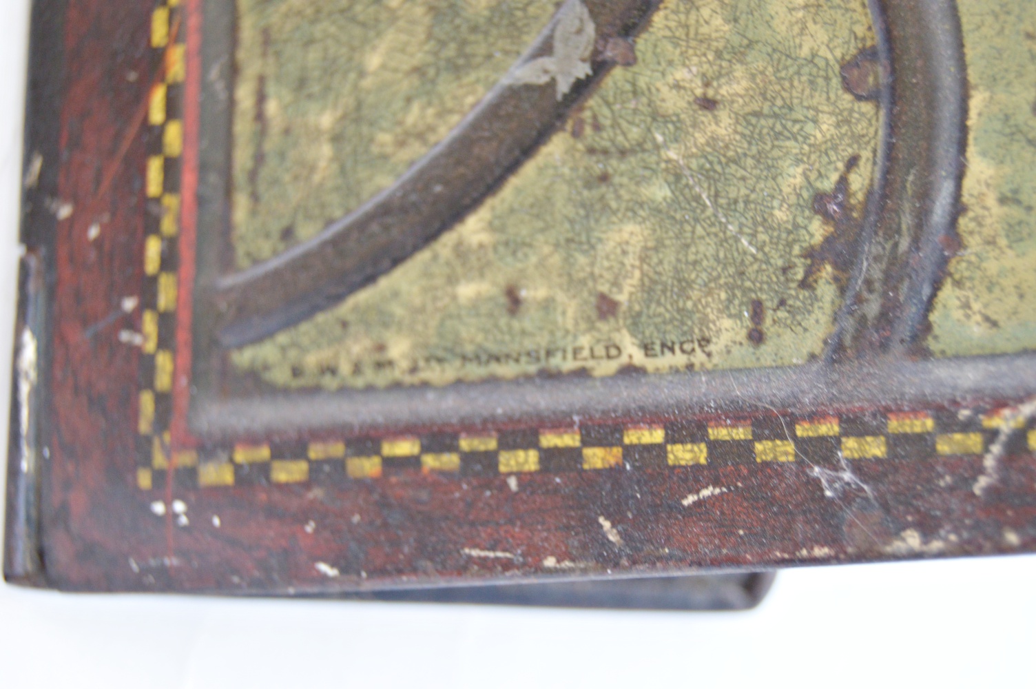 Art Nouveau Painted Tin Fire Screen