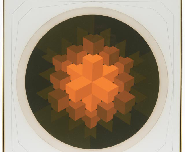 Brian Halsey Signed Limited Edition Serigraph "Triaxon: 3rd State"