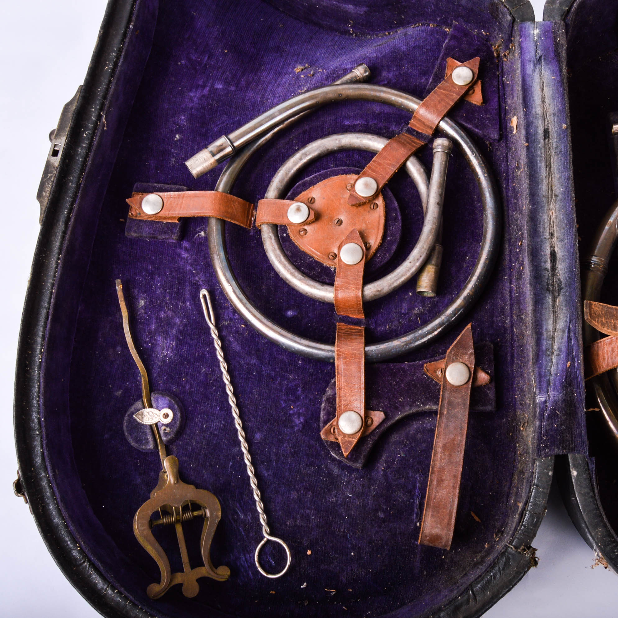 Vintage CG Conn French Horn With Case