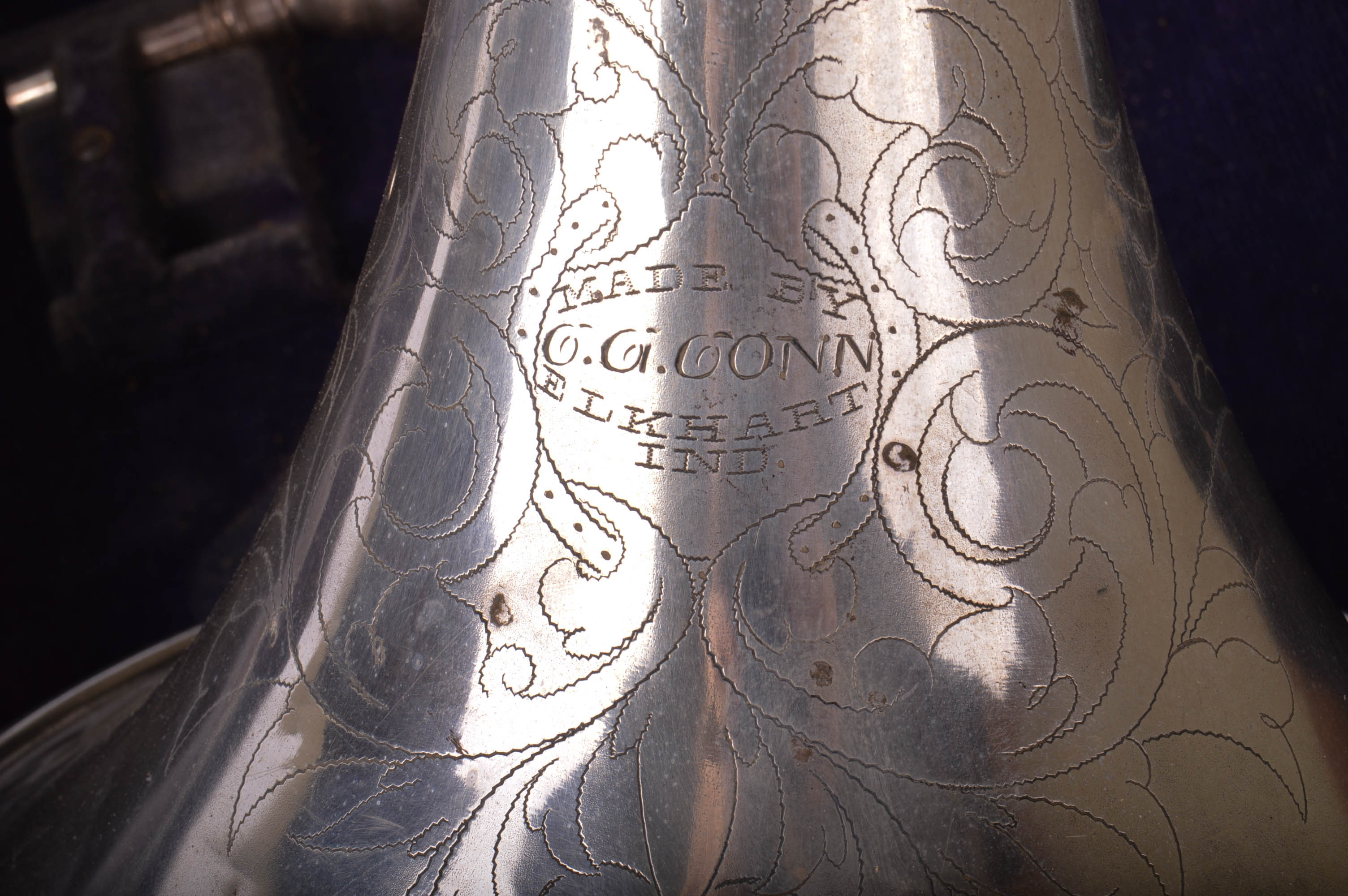 Vintage CG Conn French Horn With Case