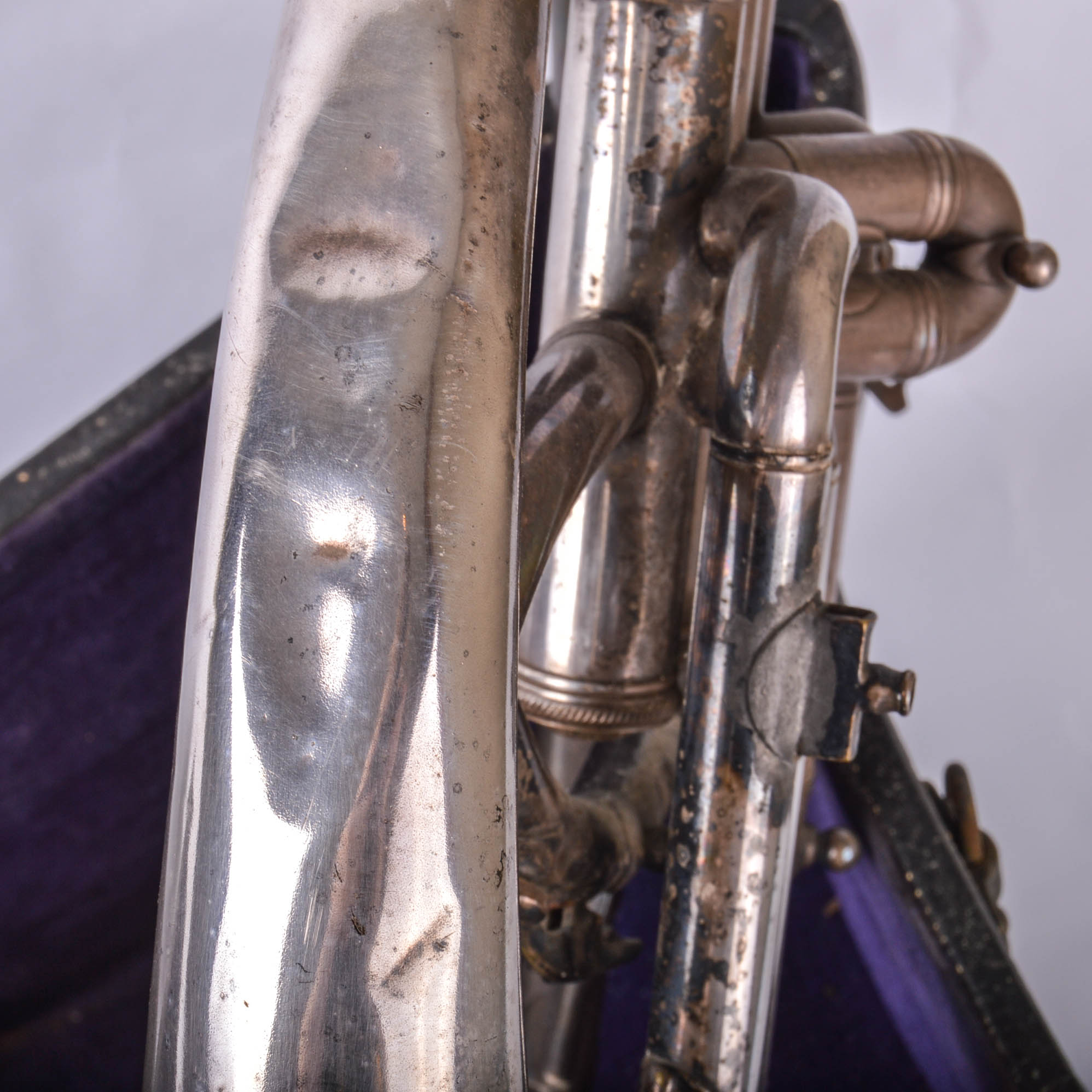 Vintage CG Conn French Horn With Case