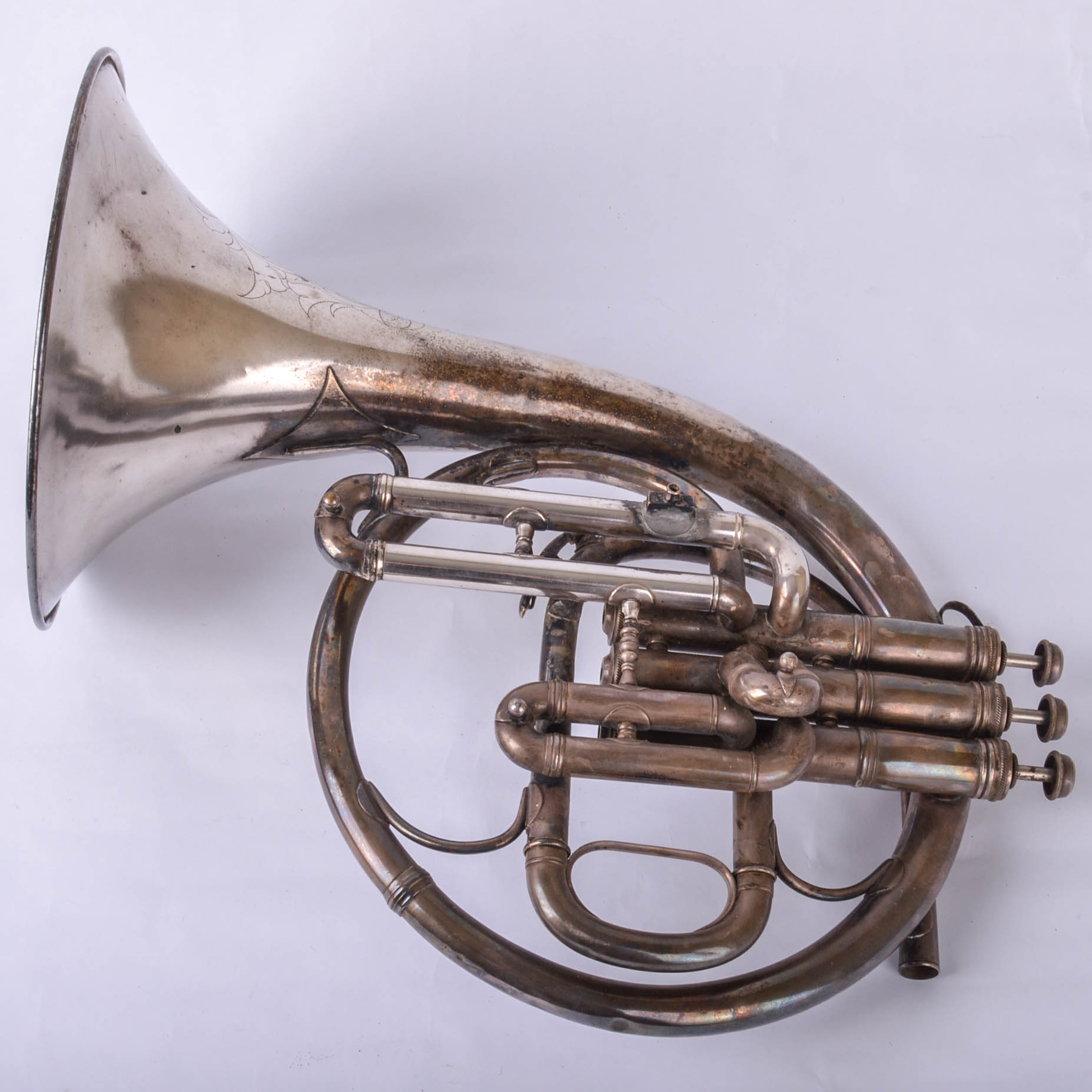 Vintage CG Conn French Horn With Case