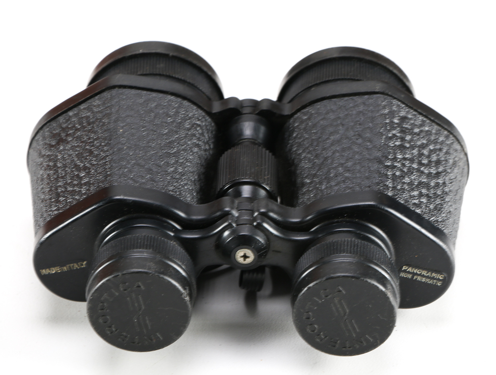 Four Vintage Binoculars with Carrying Cases