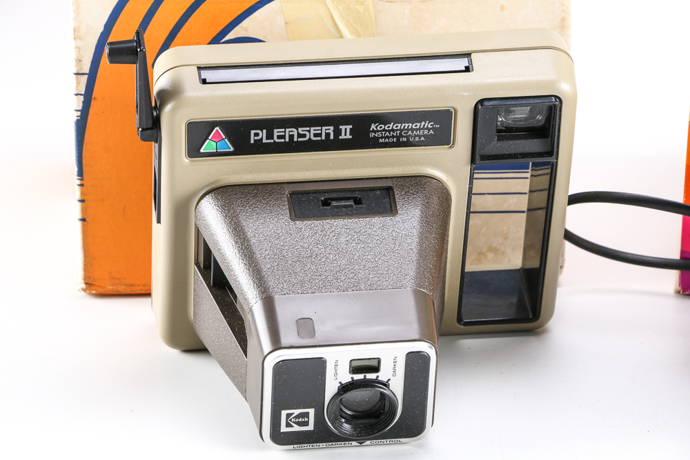 Collection of Vintage Instant and Folding Cameras