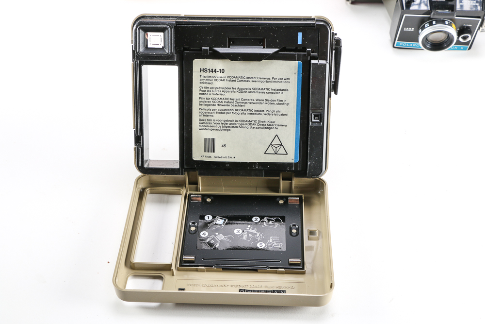 Collection of Vintage Instant and Folding Cameras