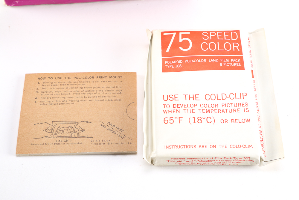 Collection of Vintage Instant and Folding Cameras